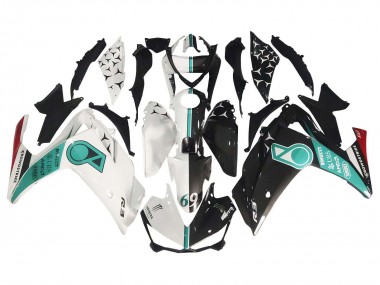 Best 2015-2018 Yamaha YZF R3/R25 Motorcycle Fairings - White Green Glossy Black