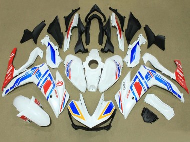 Best 2015-2018 Yamaha YZF R3/R25 Motorcycle Fairings - White Blue Red Yamalube