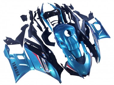 Best 2019-2021 Yamaha YZF R3/R25 Motorcycle Fairing - Blue Black