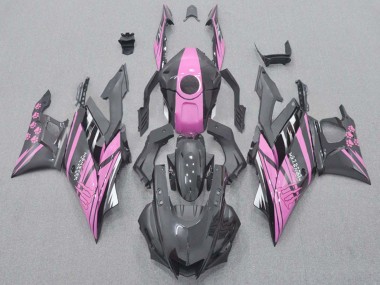 Best 2022-2024 Yamaha YZF R3/R25 Motorcycle Fairings - Pink Black Monster