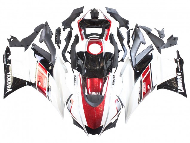 2022-2024 Yamaha YZF R3/R25 Motorcycle Fairings - White Red Black Yamalube
