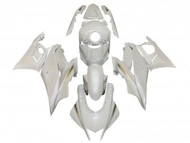Best 2022-2024 Yamaha YZF R3/R25 Motorcycle Fairings - White Gold