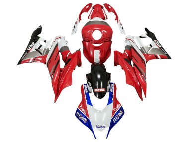 Best 2022-2024 Yamaha YZF R3/R25 Motorcycle Fairings - White Red Blue Black Motul Flex Box Givi Unubat