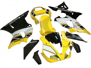 Best 2022-2024 Yamaha YZF R3/R25 Motorcycle Fairings - Yellow White Black Motul