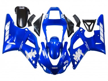Best 1998-1999 Yamaha YZF 1000 R1 Motorcycle Fairings - Blue White