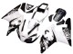 1998-1999 Yamaha YZF 1000 R1 Motorcycle Fairings - White Glossy Black