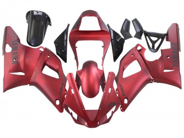 Best 2000-2001 Yamaha YZF 1000 R1 Motorcycle Fairings - Matte Red