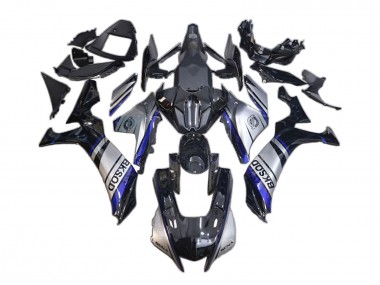 Best 2020-2025 Yamaha YZF 1000 R1 Motorcycle Fairings - Silver Blue Black BKSOD