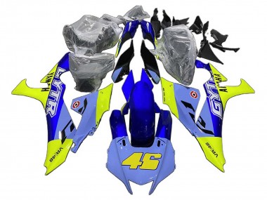 Best 2020-2025 Yamaha YZF 1000 R1 Motorcycle Fairings - Blue Yellow GYTR 46