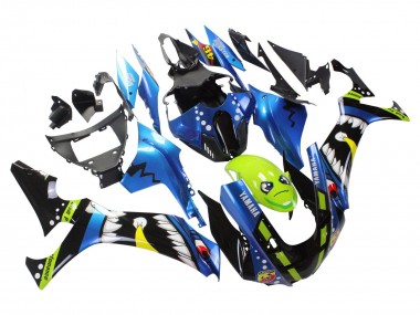 Best 2020-2025 Yamaha YZF 1000 R1 Motorcycle Fairings - Blue Green Black Shark