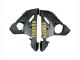 2006-2009 Yamaha YZF R6S Motorcycle Fairings - Matte Grey Matte Black Gold Decals
