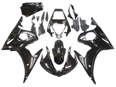 Best 2003-2004 Yamaha YZF R6 Motorcycle Fairings - Glossy Black
