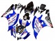 2006-2007 Yamaha YZF 600 R6 Motorcycle Fairings - White Blue Black Fimer Volvo Yamalube Sterilgarda