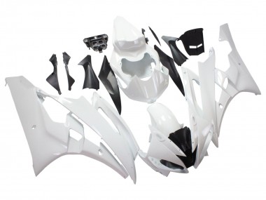 Best 2006-2007 Yamaha YZF 600 R6 Motorcycle Fairings - White