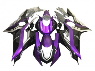 Best 2017-2023 Yamaha YZF 600 R6 Motorcycle Fairings - Silver Purple Glossy Black