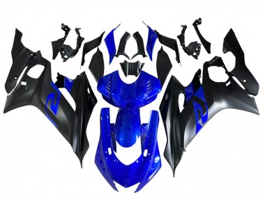 Best 2017-2023 Yamaha YZF 600 R6 Motorcycle Fairings - Blue Matte Black