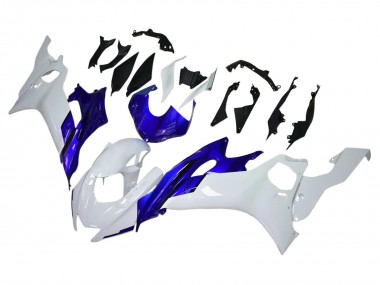 Best 2017-2023 Yamaha YZF 600 R6 Motorcycle Fairings - White Blue