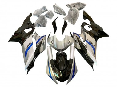 Best 2017-2023 Yamaha YZF 600 R6 Motorcycle Fairings - Silver Blue Black