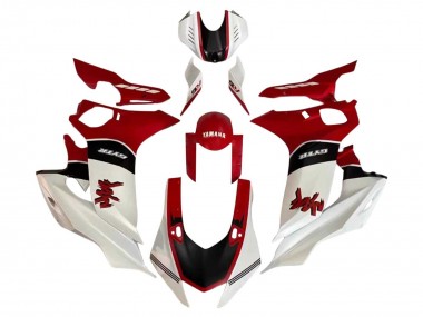 Best 2017-2023 Yamaha YZF 600 R6 Motorcycle Fairing - White Red Black
