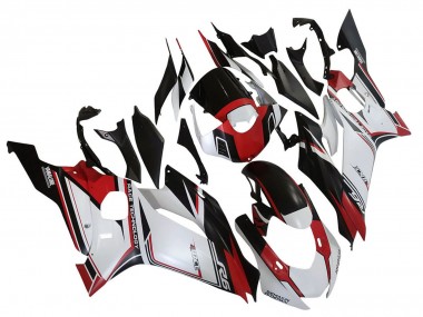 Best 2017-2023 Yamaha YZF 600 R6 Motorcycle Fairings - White Red Black Semakin Didepan