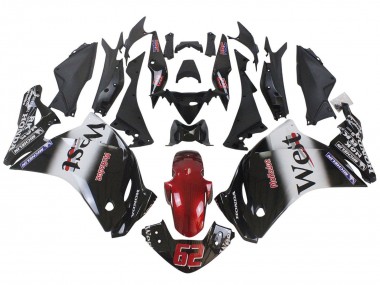 Best 2011-2015 Honda CBR250RR Motorcycle Fairings - Glossy Black White West Red HRC 62