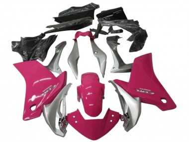 Best 2011-2015 Honda CBR250RR Motorcycle Fairing Kits - Silver Pink
