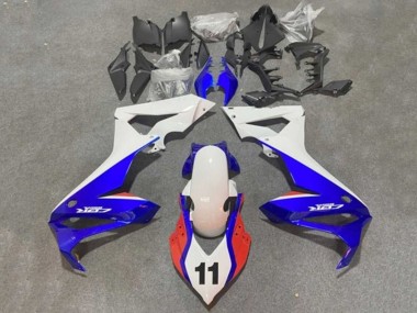 Best 2021-2023 Honda CBR650R Motorcycle Fairings - White Blue Red 11