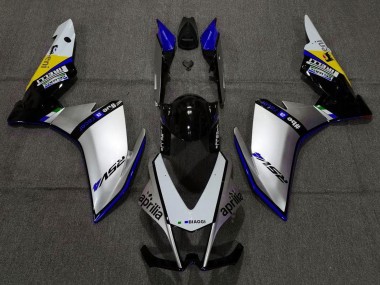 Best 2009-2015 Aprilia RSV4 1000 Motorcycle Fairings - Silver Black Blue Yellow