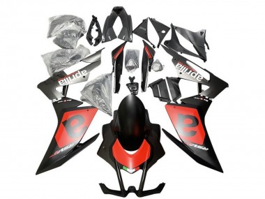 Best 2009-2015 Aprilia RSV4 1000 Motorcycle Fairings - Matte Black Red White