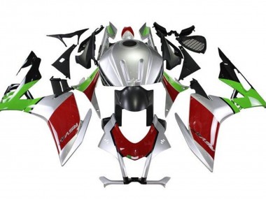 Best 2009-2015 Aprilia RSV4 1000 Motorcycle Fairings - Silver Black Red Green