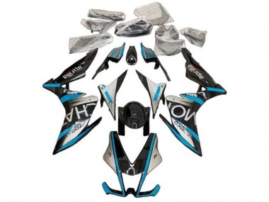 Best 2009-2015 Aprilia RSV4 1000 Motorcycle Fairings - Silver Black Blue