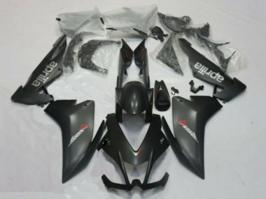 Best 2009-2015 Aprilia RSV4 1000 Motorcycle Fairings - Matte Black Silver Red Decal
