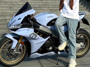 Best 2021-2024 Aprilia RSV4 1100 Motorcycle Fairings - Matte Light Blue