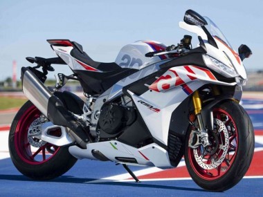 Best 2021-2024 Aprilia RSV4 1100 Motorcycle Fairings - White Red Blue
