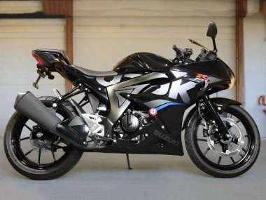 Best 2017-2025 Suzuki GSXR125 Motorcycle Fairings - Black Silver Blue