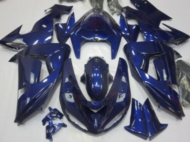 Best 2006-2007 Kawasaki ZX10R Motorcycle Fairing - Dark Blue