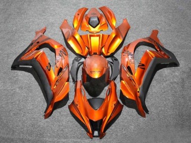 Best 2016-2020 Kawasaki ZX10R Motorcycle Fairings - Orange Black
