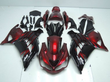 Best 2012-2024 Kawasaki ZX14R ZZR1400 Motorcycle Fairing - Red Glossy Black White Ninja
