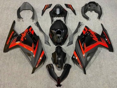 Best 2013-2024 Kawasaki EX300 Motorcycle Fairings - Glossy Black Matte Black Red