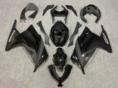 Best 2013-2024 Kawasaki EX300 Motorcycle Fairings - Glossy Black Matte Black