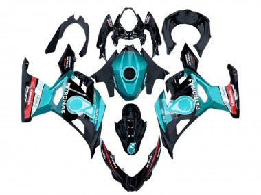 Best 2018-2024 Kawasaki Ninja 400 Motorcycle Fairings - Light Blue Red Black Petronas