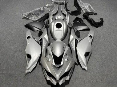Best 2019-2025 Kawasaki ZX25R ZX-25R Motorcycle Fairings - Glossy Silver Matte Black