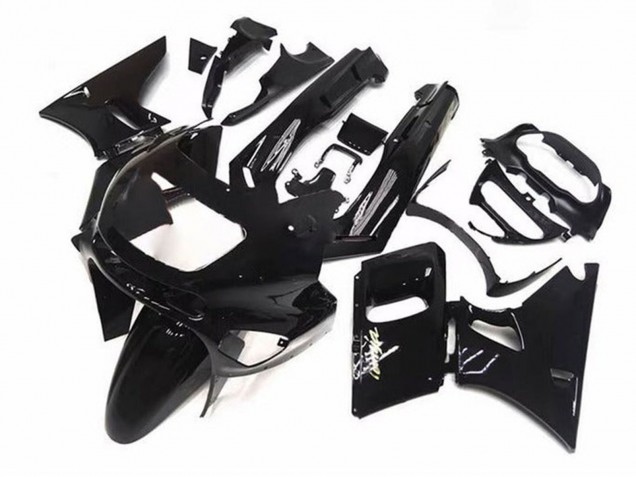 1993-2007 Kawasaki ZZR400 Motorcycle Fairings - Glossy Black