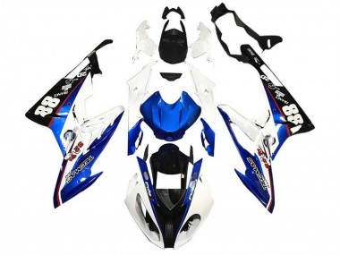 Best 2017-2018 BMW S1000RR Motorcycle Fairings - White Blue Black