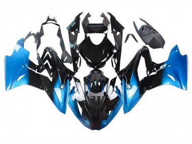 Best 2017-2018 BMW S1000RR Motorcycle Fairings - Blue Glossy Black Fade