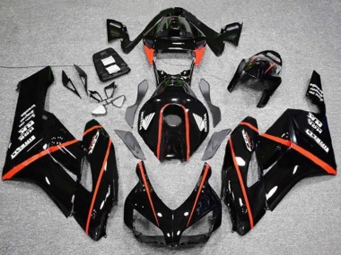 Best 2004-2005 Honda CBR1000RR Motorcycle Fairings - Glossy Black Red Stripe