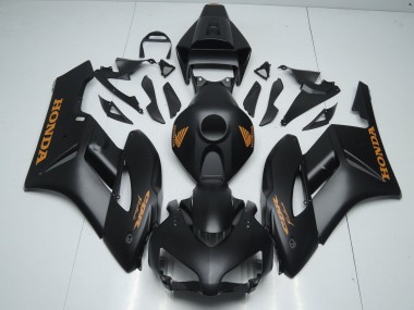 Best 2004-2005 Honda CBR1000RR Motorcycle Fairings - Matte Black Orange Decals