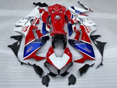 Best 2017-2023 Honda CBR1000RR Motorcycle Fairings - White Red Blue HRC