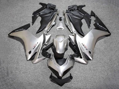 Best 2013-2015 Honda CBR500R Motorcycle Fairings - Silver Matte Black
