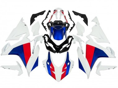 Best 2019-2021 Honda CBR500R Motorcycle Fairings - White Red Blue